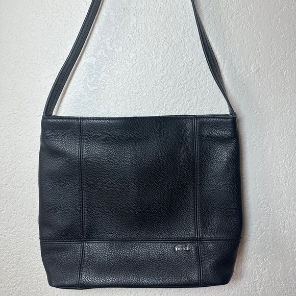 The Sak Black Leather Hobo Shoulder Bag - Picture 1 of 6